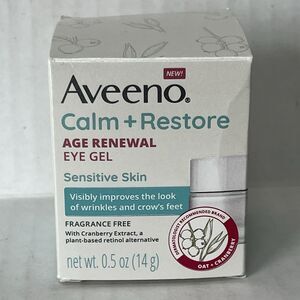 Aveeno Calm + Restore Age Renewal Eye Gel For Sensitive Skin 0.5oz/14ml